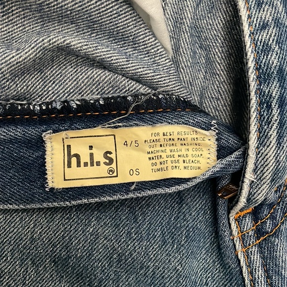 H.I.S. VINTAGE denim Jeans size 23/00 - Picture 7 of 8